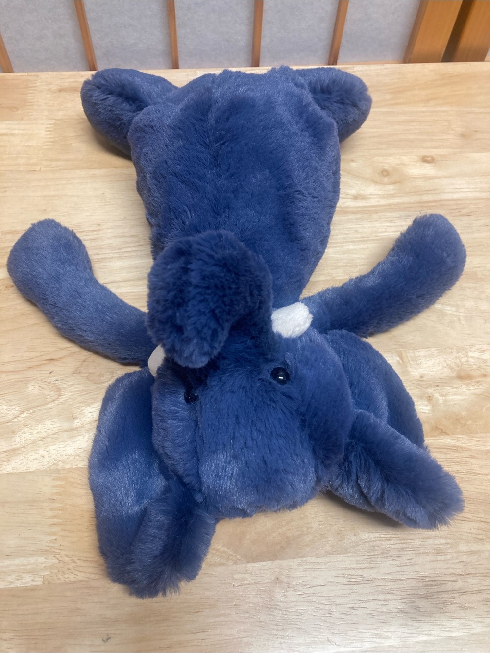 Jellycat Bashful Navy Blue Elephant Plush 12” Medium Retired - Picture 5 of 9